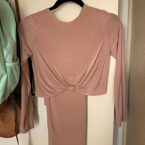 Fashion nova size S top and pencil skirt